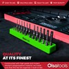 Olsa Tools Hex Bit Organizer with Magnetic Base - Green