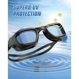 Zeligerstar Swimming Goggles, Polarized Goggles Swimming Adult, Anti Fog Anti Leak UV Protection Open Water Swim Goggles for Men Women Junior with Goggle Case