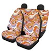 Belidome 4 Pcs Daisy Flower Car Seat Covers Full Set
