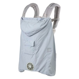 BabyHopper ベビーホッパー Air-Conditioned Baby Cape R26 with Cooling Gel Sky Gray with Warranty Compatible with Ergobaby Baby Carrier Small Fan Heat Countermeasures Summer CKBH0153012