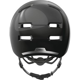 ABUS city helmet Skurb ACE - stylish bike helmet for everyday use, skating, BMX riding or longboarding - black, size S