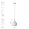 LEDSone Industrial Pendant Light, White Contemporary Hanging Light E27 Lamp