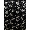 New Calabera Emo White Skulls on Black Base Fleece Fabric