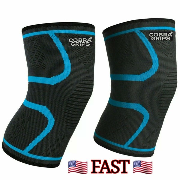 Cobra Grips Knee Grip Power Pads Sleeve Brace Compression Support