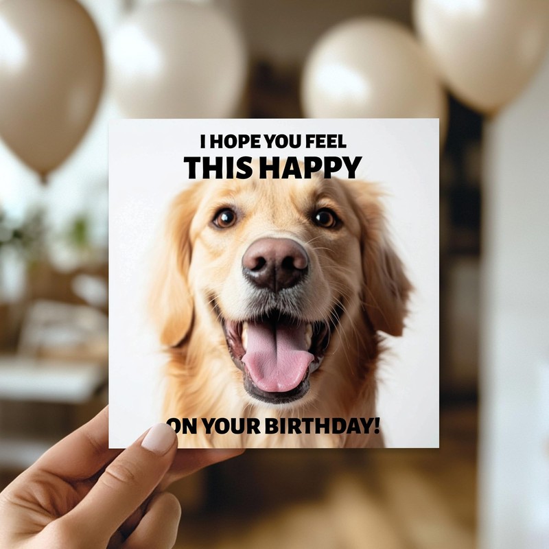 RED OCEAN Funny Birthday Card For Him Her Hope You