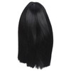 Women Long Straight Hair Full Wig Black Synthetic Wig With