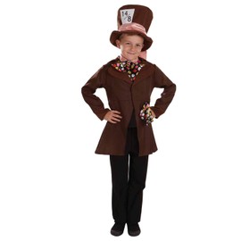 Fun Shack Kids Hatter Costume Boys, Hatter Costume Kids Boys, Book Character Costumes For Kids Boys, X-Large