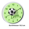 CreaDesign WU-30-1020 Football Wall Clock for Children's Room, Silent Movement