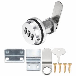 Mogokoyo 3-Digit Code Combination Lock Mailbox Lock Without Key Cam Lock Zinc Alloy Security Lock for Cupboard Drawer Letter Box