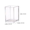 Operitacx 2pcs Box Acrylic Storage Clear Makeup Brush Organizer Clear