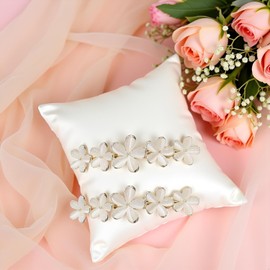 Haarspangen mit goldener Blume, Opal, goldfarben, glitzernd, für Hochzeit, Abschlussball, Verlobung, Geburtstag, dekoratives Zubehör für Frauen und Mädchen, dickes, feines Haar, 2 Stück