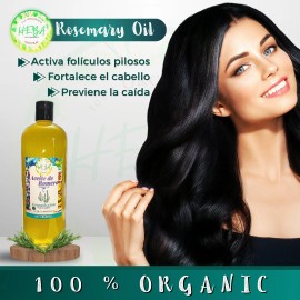 🌿🌱 Heba Organic Rosemary Oil – Pure 1 L Botanical Booster for Hair & Scalp Revival ✨💧
