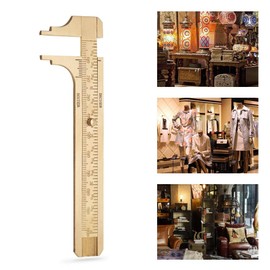 Retro Vernier Caliper, 1 Piece Mini Vernier Caliper Measuring Tool Double Scale mm/Inch (100mm)