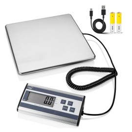 Smart Weigh 440 lbs x 1 oz. Digital Heavy Duty Shipping and Postal Scale, Package Scale with Durable Stainless Steel Large Platform, Post Office Postal Scale and Luggage Scale