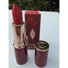 Charlotte Tilbury Hot Lips Matte Lipstick Patsy Red Full Size New In Box