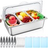 Tessco for you 1 Set Countertop Chiled Ice Food Serving