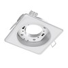 ledscom.de ZOBE II Recessed Ceiling Light, Matt White, Square, 10.7