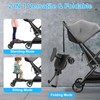 TeqHome Universal Stroller Board with Detachable Seat, 2-in-1 Buggy Board