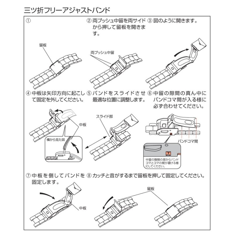 [シチズン Q&Q] 腕時計 アナログ 電波 ソーラー 防水 日付 メタルバンド HG08-202