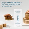 Native Sea Salt & Cedar Twin Pack Deodorant Bundle 2