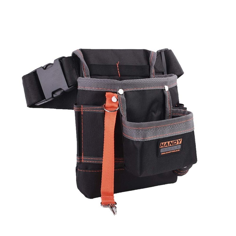 Tool Belt Pouch, Tool Waist Bag Oxford Cloth W/Adjustable Belt