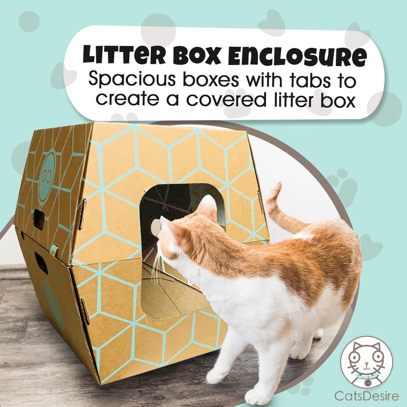 Cats Desire - 10 Trays, Disposable Litter Boxes for Cats