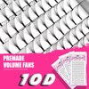 CoMango Premade Fans Eyelash Extensions 10D-D-0.07-12mm Premade Volume Lash, Short