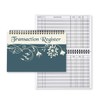 Top Spiral Bound Floral Filigree Checkbook/Transaction Register