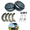 Golf Cart Rear Brake Drums Kit with Brake Shoes &