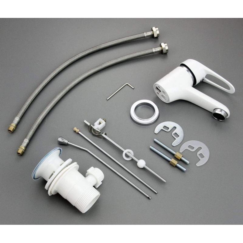 Athens Single-Lever Washbasin Mixer Tap with Drain Fitting Ideal for