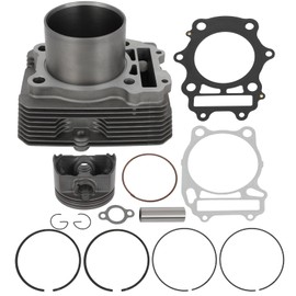 ANGLEWIDE 12100-38F21-050 12140-38F10 Cylinder Head Piston Gasket Top End Rebuild Kit Compatible with 2003-2007 for Suzuki for LT-A400 Eiger 2x4 Auto 2002-2007 for Suzuki for LT-A400F Eiger 4x4 Auto