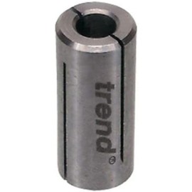 Trend Collet Sleeve, 10mm to 12.7mm Reduction Sleeve for Smaller Shank Cutters, CLT/SLV/10127