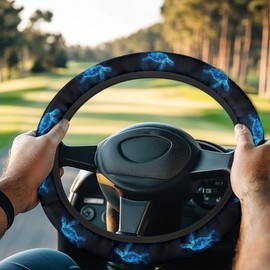 Knextrepoy Sea Turtle Golf Cart Steering Wheel Covers Stretchable 13 Inch - 14 Inch Golf Cart Steering Wheel Cover for Women Men Sun Shade Cover Golf Universal Fit Cart