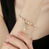 LYLYMIMI Pearl Bracelets for Women Freshwater Cultured Pearl Zircon Beads
