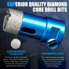 Diamond Tile Hole Saw Kit - 14 PCS Set Including