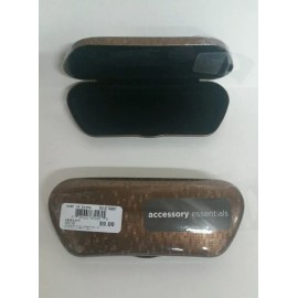 Accessory Essentials Lot of 2 Accessory Essentials Brown V Shape Sun/Reading Glasses Hard Cases NEW