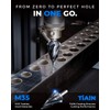 toolant Four Spiral Flute Cobalt Step Drill Bit(Pro), 1/8"-1/2" Impact