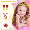 TOLOYE Princess Costumes for Girls, Belle Dress Up for Girls