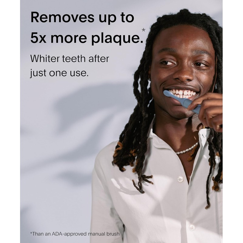 SURI Recyclable Plant-Based, Electric Toothbrush Heads - Built-in Tongue Scraper,