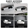 URIZZD Sunglass Holder for Car Visor, Car Sunglasses Holder Leather,