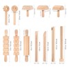 STOBOK Wooden Kneading Tool Dough Plasticine Tool Extruder Modelling Tool