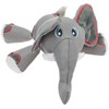 KONG Cozie Ultra Ella Elephant Chew Dog Toy, Medium, Gray