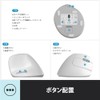 DELUX Ergonomic Mouse Wireless Small Vertical Mouse (M618AIR-White)