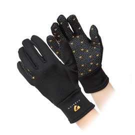 Shires Aubrion Patterson Winter Gloves in Black - Ladies X-Small, Black