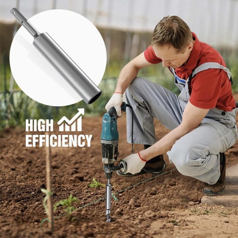 Fowecry SDS-Plus Ground Rod Driver for 5/8Inch & 3/4Inch Rods