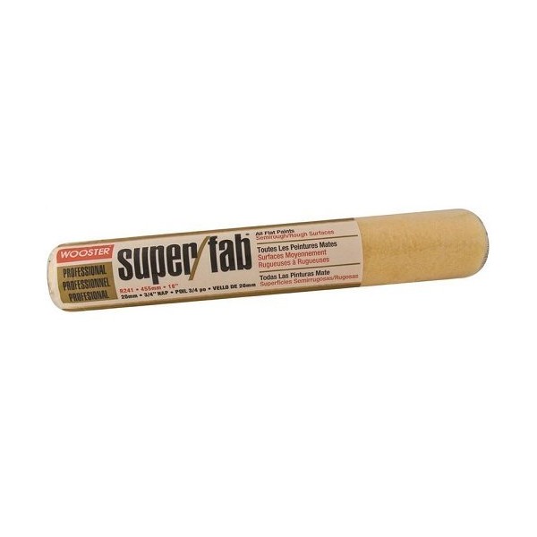 Wooster Brush R241-18 Super/Fab Roller Cover, 3/4-Inch Nap, 18-Inch