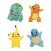 Pokémon Bandai JW2798 Clear Bisasam, Pikachu, Glumanda & Sitter Figures,