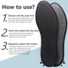 SULPO 3 Pairs of Active Carbon Shoe Insoles - Anti-Sweat