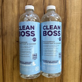 Joy 2 CLEAN BOSS by Joy Multi-surface Disinfectant Cleaner 24 oz Fresh Thyme Scentx2