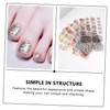 Healeved 6sheets Nail Art Stickers Press Nails French Tip Guide